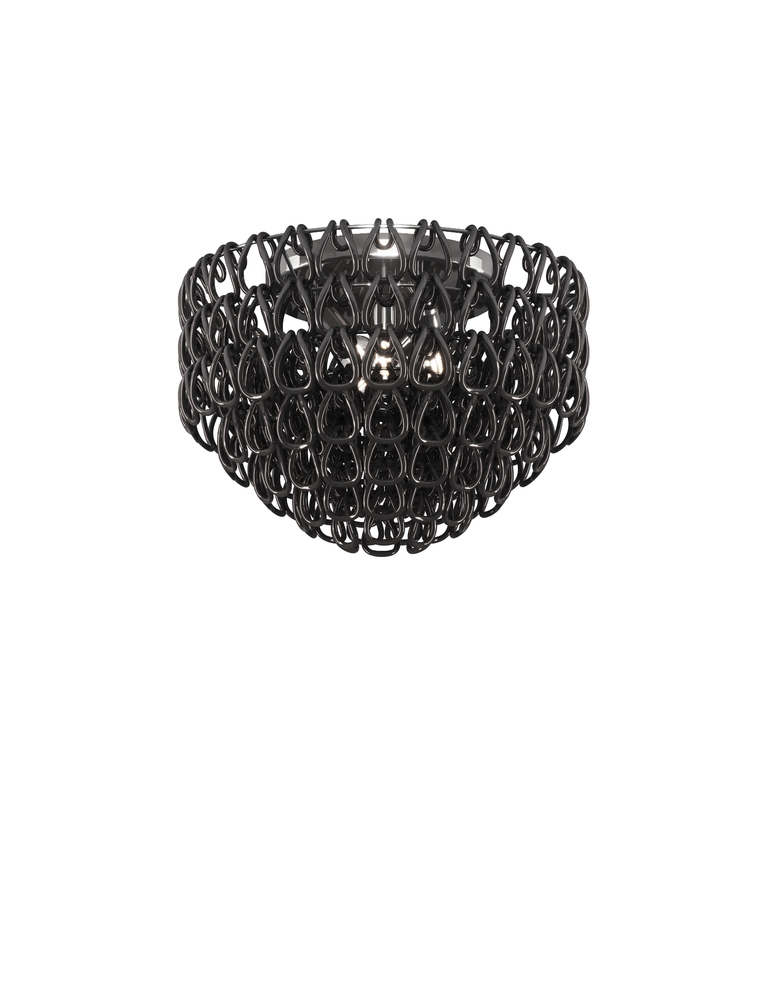 Minigiogali Ceiling Lamp 60 Black Glossy Chrome E26 UL 1