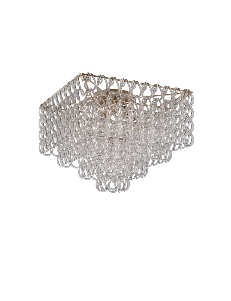 Minigiogali Ceiling Lamp 65q Crystal Transparent Matt Bronze 1 E26 UL