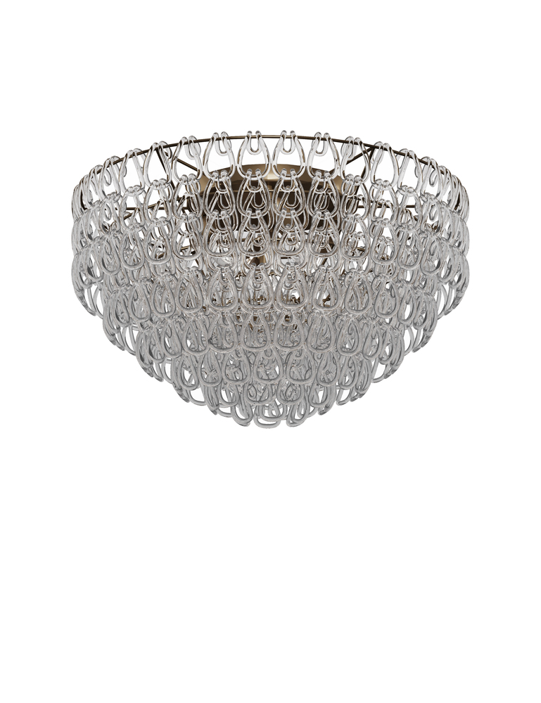 Minigiogali Ceiling Lamp 80 Crystal Transparent Matt Bronze 1 E26 UL 1