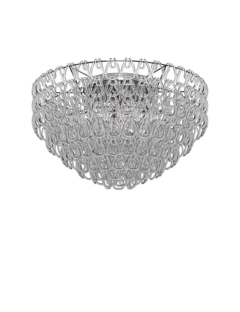 Minigiogali Ceiling Lamp 80 Crystal Transparent Glossy Chrome E26 UL 1
