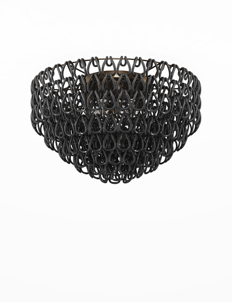 Minigiogali Ceiling Lamp 80 Black Glossy Chrome E26 UL 1