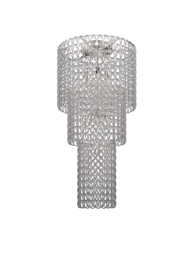Minigiogali Ceiling Lamp Ca3 Crystal Transparent Glossy Chrome E26 UL