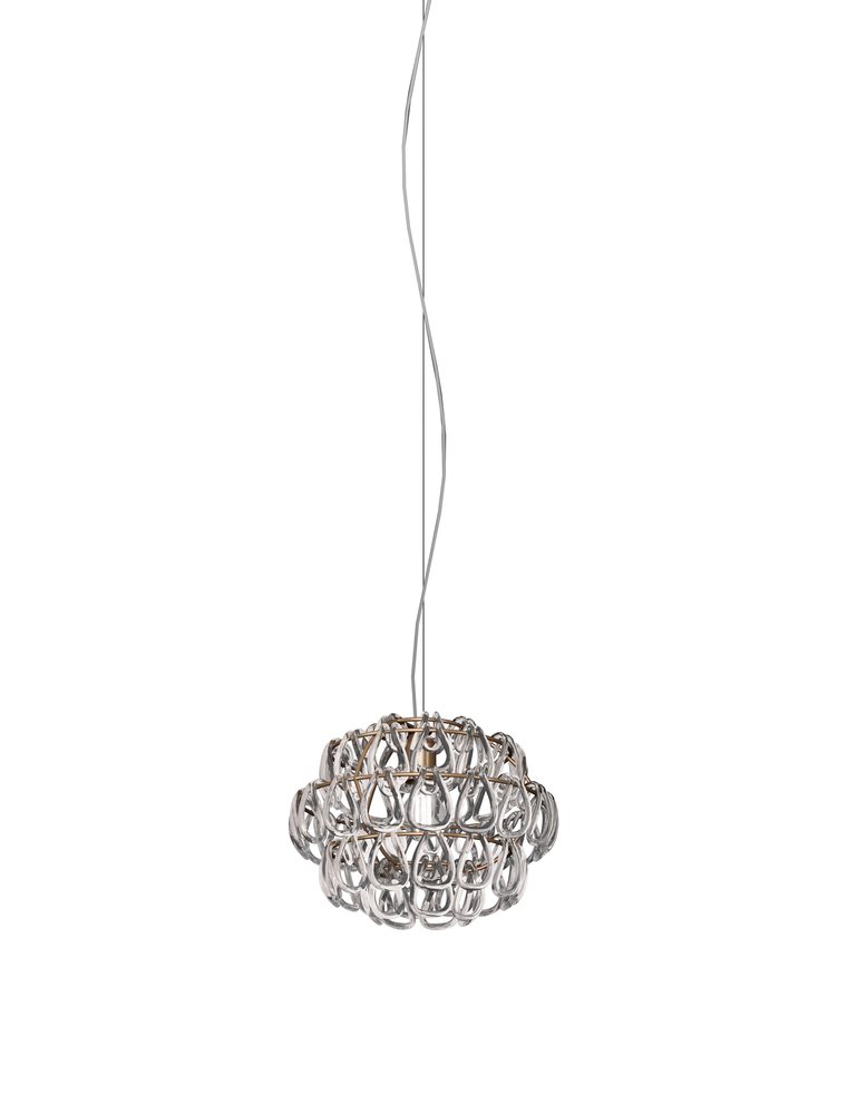 Minigiogali Suspension 35 Crystal Transparent Matt Bronze 1 E26 UL 1