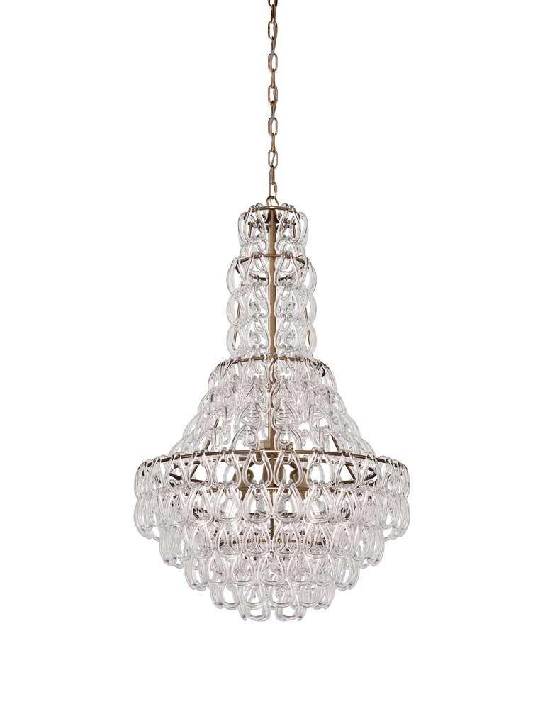 Minigiogali Suspension Cla Crystal Transparent Matt Bronze 1 E26 UL