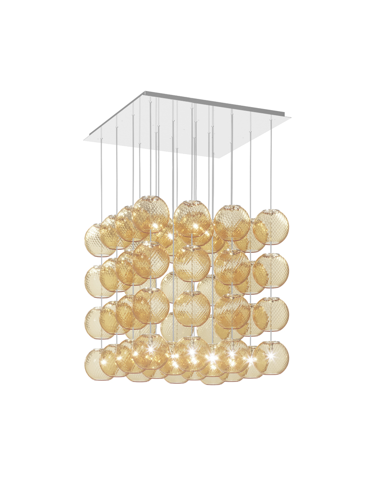 Oto Suspension Cub Amber Striped Mirrored Steel G9 UL