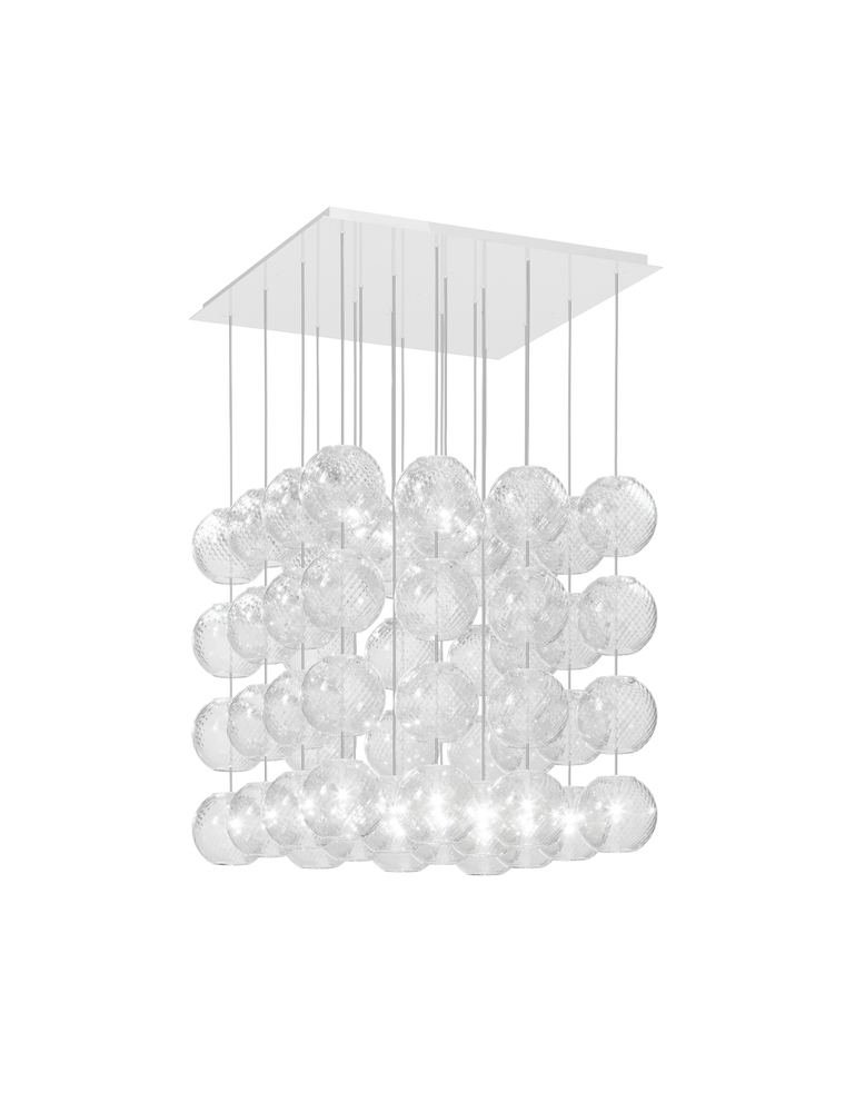 Oto Suspension Cub Crystal Striped Glass Glossy White G9 UL