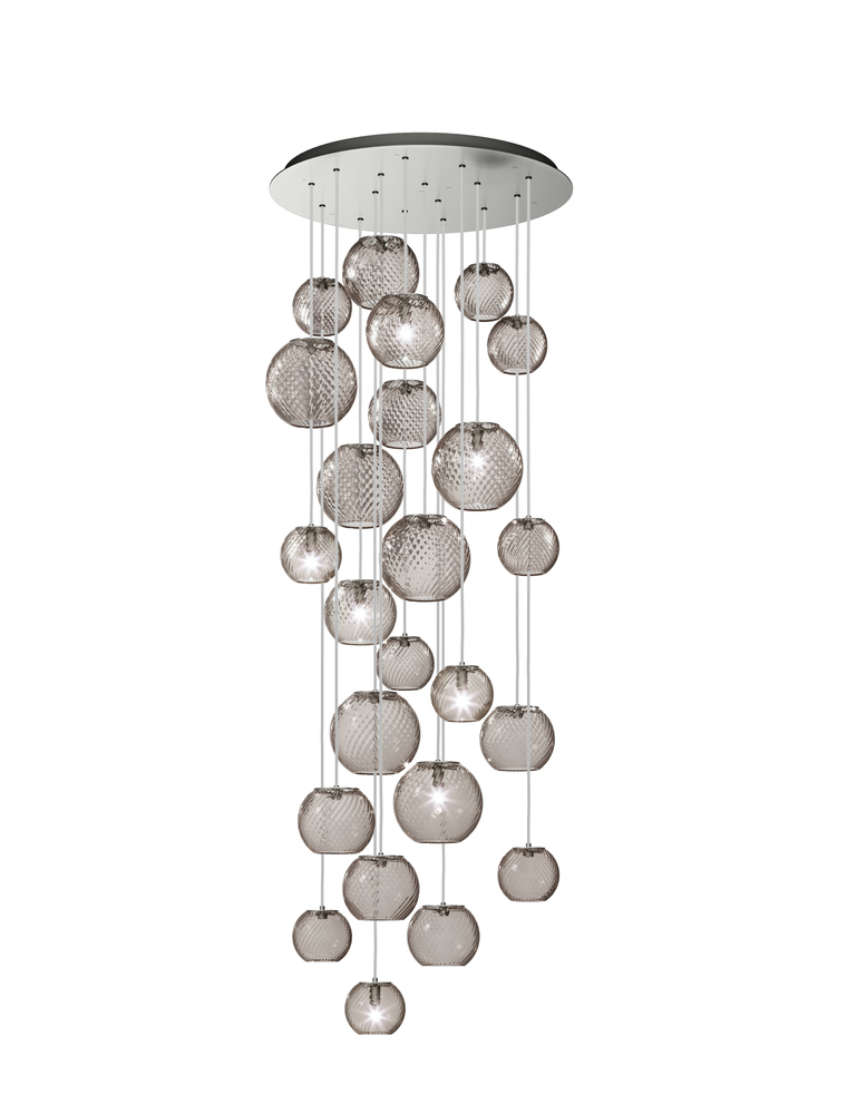 Oto Suspension R60 Smoky Striped Satin Nickel G9 UL