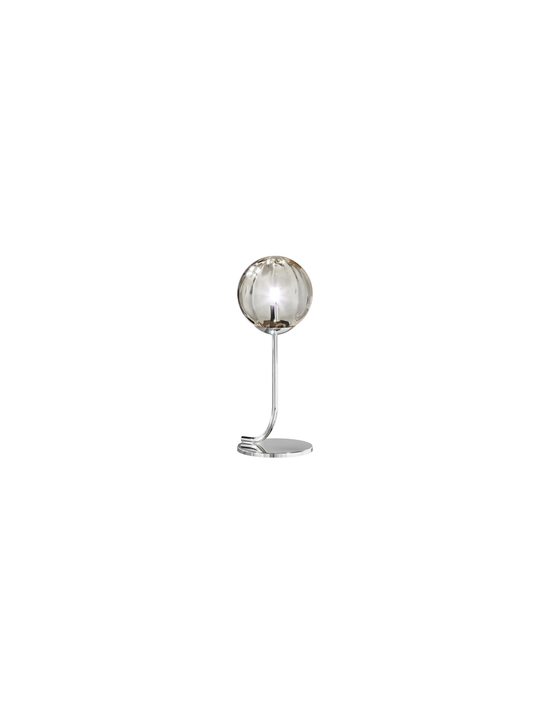 Puppet Table Lamp P Smoky Transparent Glossy Chrome G9 UL