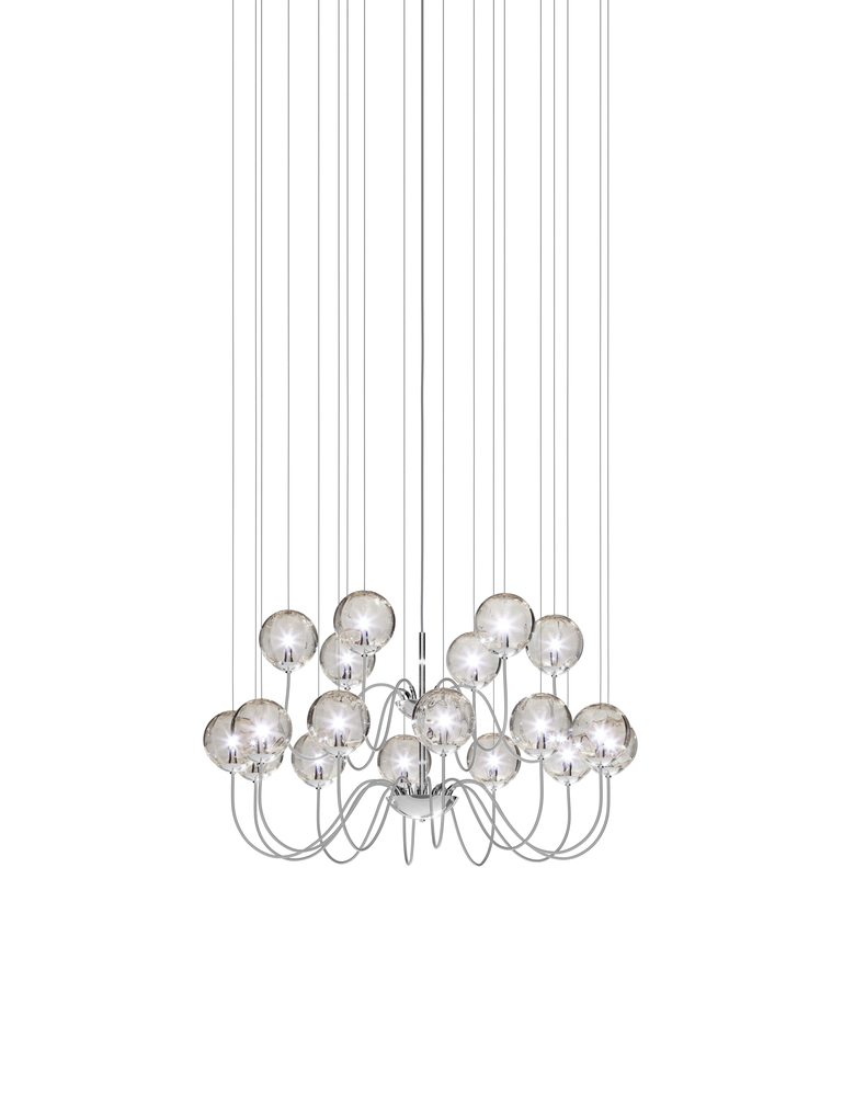 Puppet Suspension 18p Smoky Transparent Glossy Chrome G9 UL