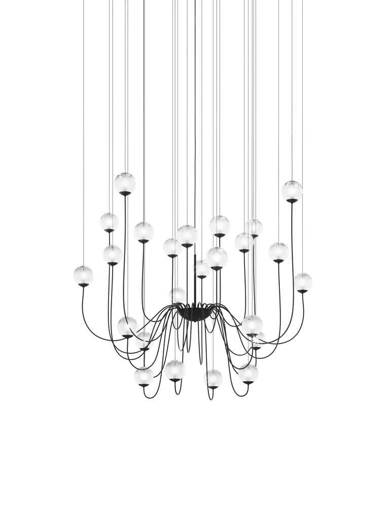 Puppet Suspension 24p White Shaded Matt Black 1 G9 UL