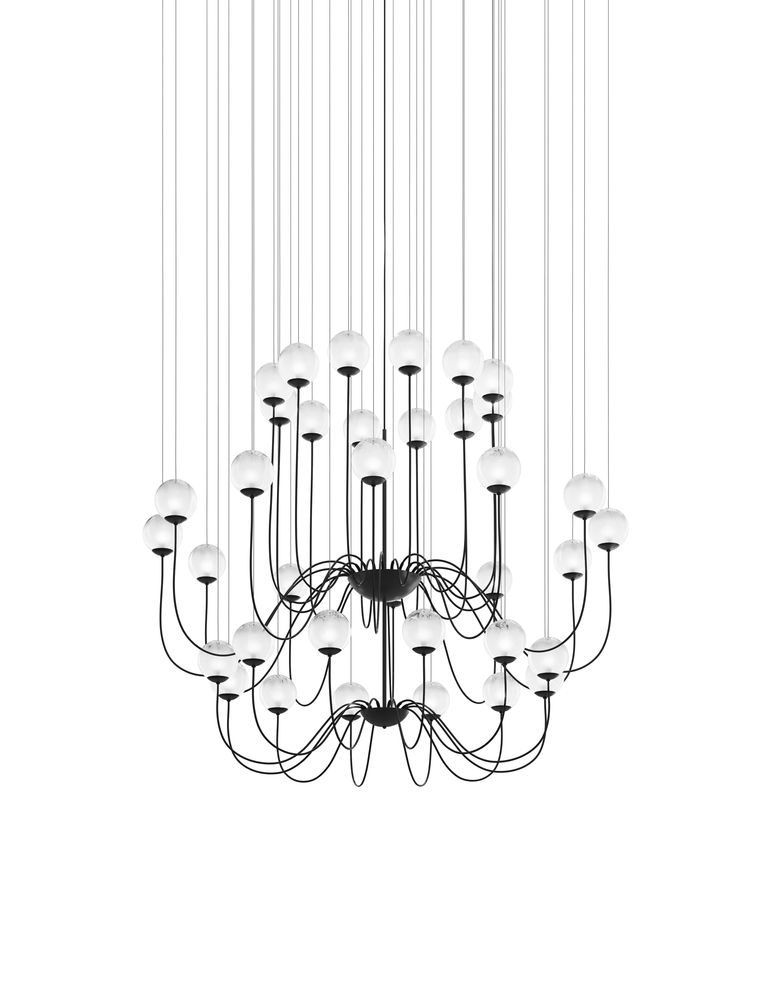 Puppet Suspension 36p White Shaded Matt Black 1 G9 UL