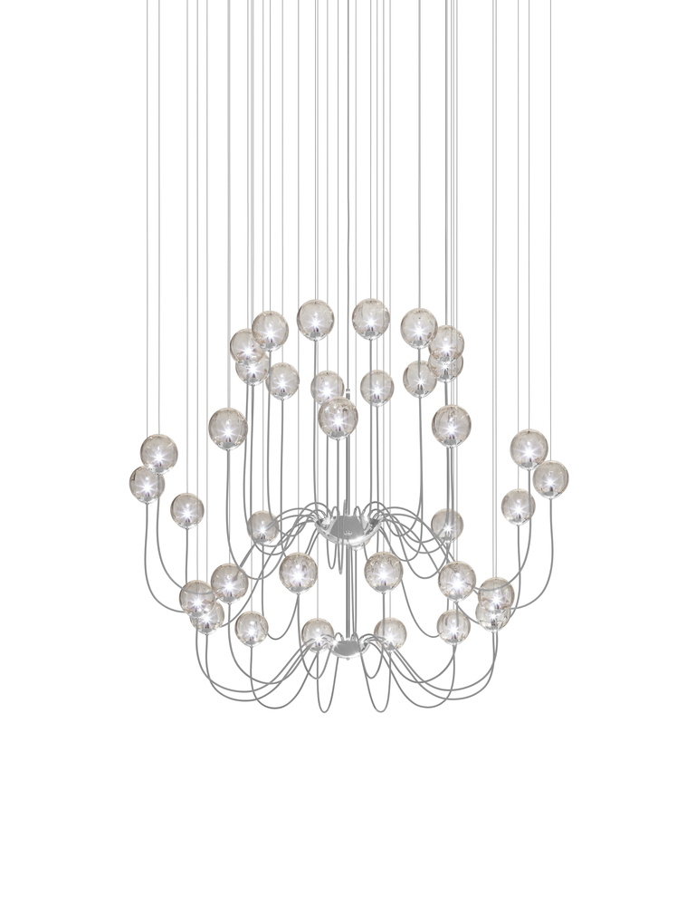 Puppet Suspension 36p Smoky Transparent Glossy Chrome G9 UL