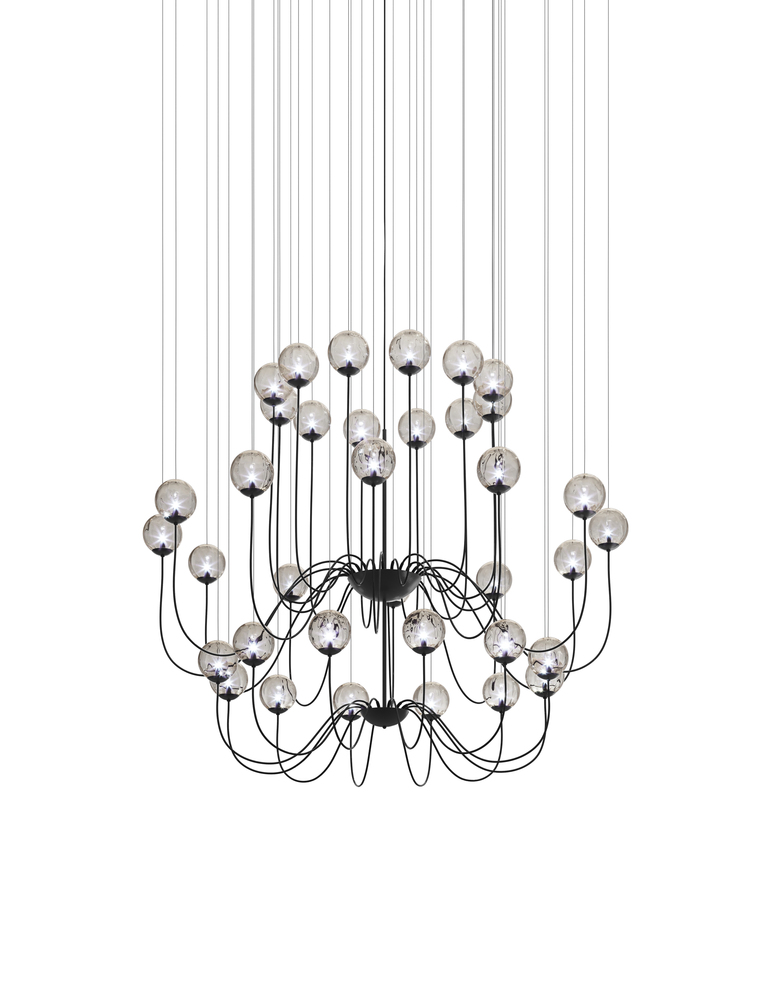 Puppet Suspension 36p Smoky Transparent Matt Black 1 G9 UL