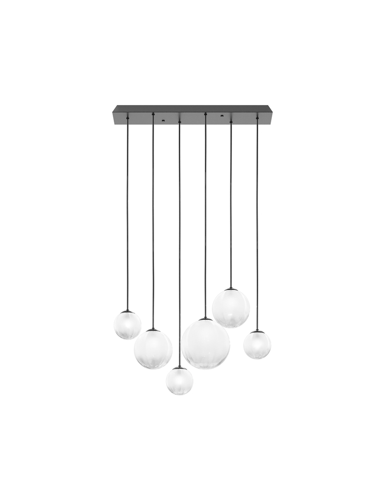 Puppet Suspension L6 White Shaded Matt Black 1 G9 UL