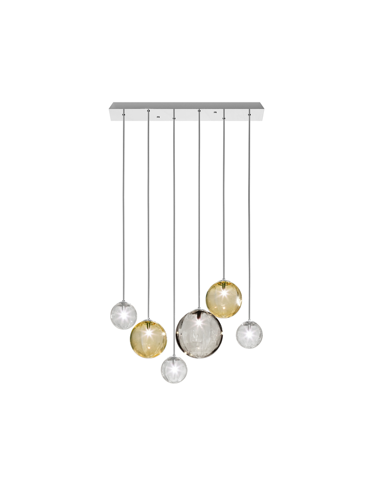 Puppet Suspension L6 Multicolor 1 Glossy Chrome G9 UL