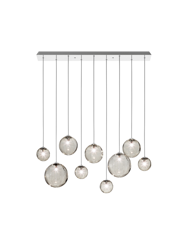Puppet Suspension L9 Smoky Transparent Glossy Chrome G9 UL