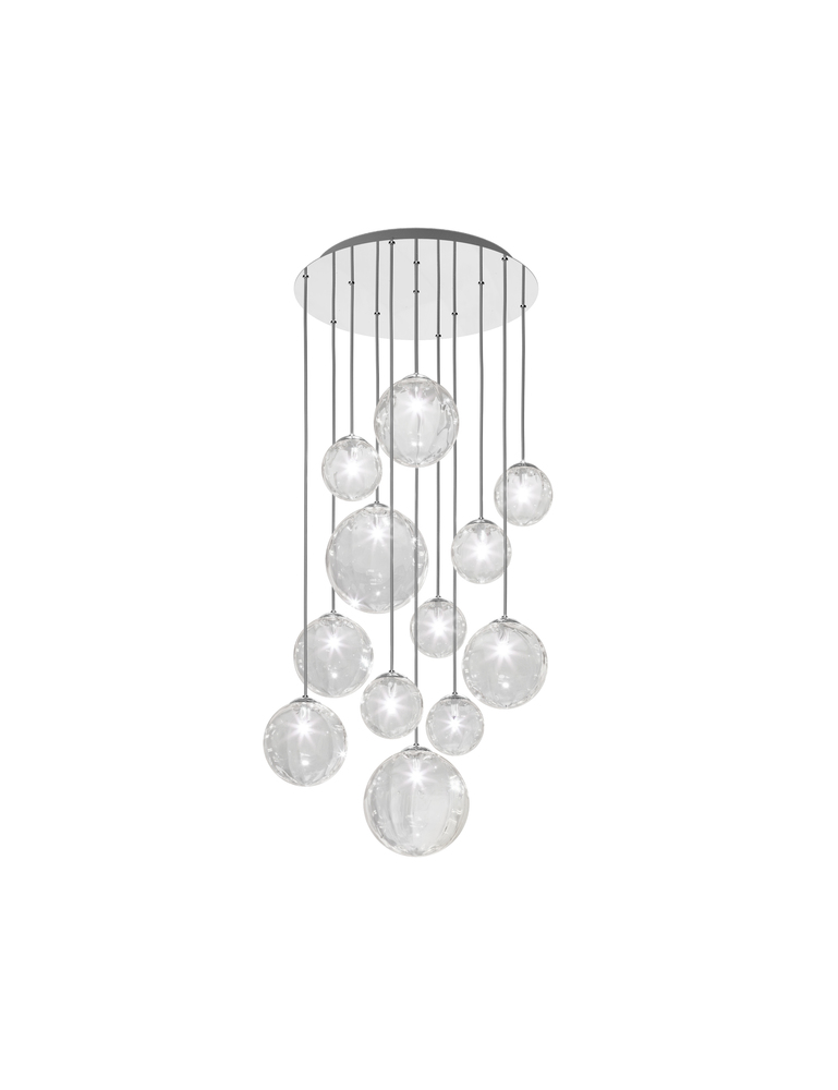 Puppet Suspension R12 Crystal Transparent Glossy Chrome G9 UL