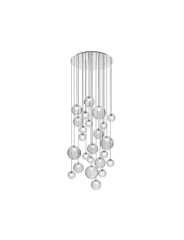Puppet Suspension R24 Crystal Transparent Glossy Chrome G9 UL