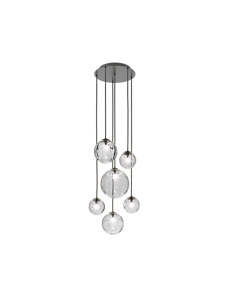Puppet Suspension R6 Crystal Transparent Matt Black 1 G9 UL