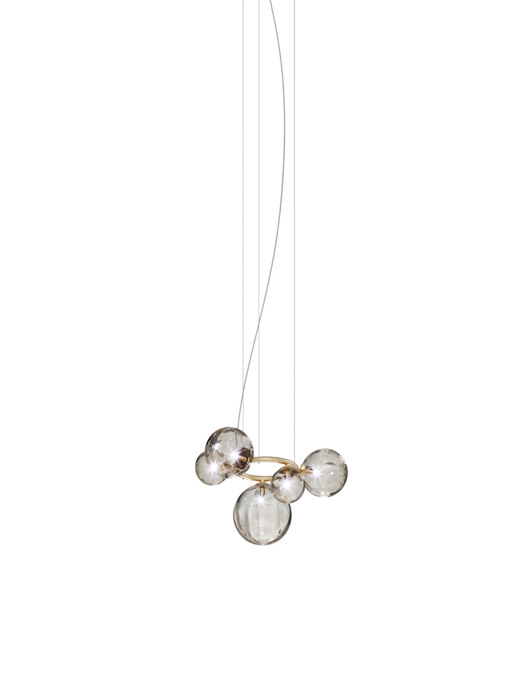 Puppet Ring Suspension 5 Smoky Transparent Matt Gold 3 G9 UL