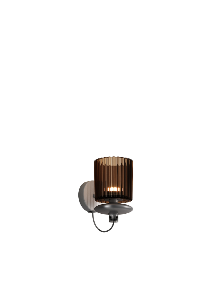 Tread Wall Lamp Burned Earth Transparent Matt Bronze 3 L2213 UL