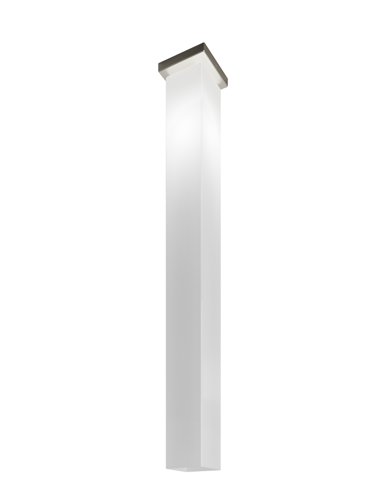 Tubes Ceiling Lamp 120 White Glossy Matt Nickel E26 UL