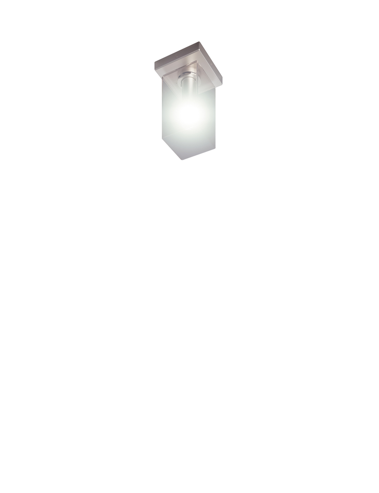 Tubes Ceiling Lamp 20 Smoky Transparent Matt Nickel E26 UL