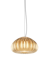 Vistosi DIAMA SP G AM NI L22 C UL - Diamante Suspension G Amber Satin Nickel L22CC UL