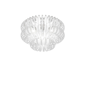Vistosi ECOS PL 60A BCRI CR E26 UL - Ecos Ceiling Lamp 60a White Striped Glossy Chrome E26 UL