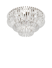 Vistosi ECOS PL 90 BCRI BS E26 UL - Ecos Ceiling Lamp 90 White Striped Matt Bronze 2 E26 UL