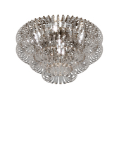 Vistosi ECOS PL 90 CRRI BS E26 UL - Ecos Ceiling Lamp 90 Crystal Striped Glass Matt Bronze 2 E26 UL
