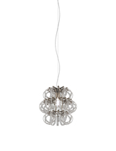 Vistosi ECOS SP 35 CRRI BS E26 UL - Ecos Suspension 35 Crystal Striped Glass Matt Bronze 2 E26 UL
