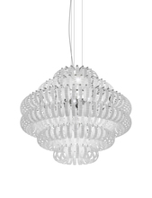 Vistosi ECOS SP 90 BCRI CR E26 UL - Ecos Suspension 90 White Striped Glossy Chrome E26 UL