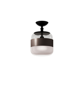 Vistosi FUTUR PL P FUMA NE E26 UL - Futura Ceiling Lamp P Smoky Brown Matt Black 1 E26 UL