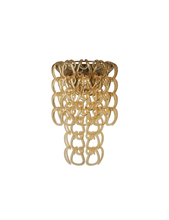 Vistosi GIOGA AP CRAM BR E12 UL - Giogali Wall Lamp Crystal Amber Matt Bronze 1 E12 UL