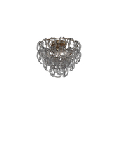 Vistosi GIOGA PL 40 CRFU BR E26 UL 1 - Giogali Ceiling Lamp 40 Crystal Smoky Matt Bronze 1 E26 UL 1