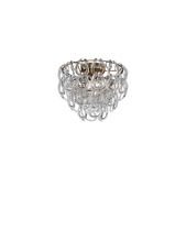 Vistosi GIOGA PL 40 CRTR BR E26 UL 1 - Giogali Ceiling Lamp 40 Crystal Transparent Matt Bronze 1 E26 UL 1