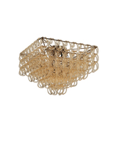 Vistosi GIOGA PL 65Q CRAM BR E26 UL - Giogali Ceiling Lamp 65q Crystal Amber Matt Bronze 1 E26 UL