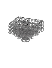 Vistosi GIOGA PL 65Q CRFU CR E26 UL - Giogali Ceiling Lamp 65q Crystal Smoky Glossy Chrome E26 UL
