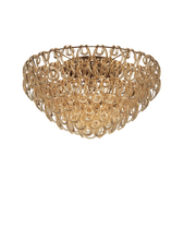 Vistosi GIOGA PL 80 CRAM BR E26 UL 1 - Giogali Ceiling Lamp 80 Crystal Amber Matt Bronze 1 E26 UL 1
