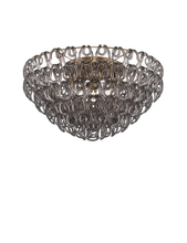 Vistosi GIOGA PL 80 CRFU BR E26 UL 1 - Giogali Ceiling Lamp 80 Crystal Smoky Matt Bronze 1 E26 UL 1