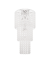 Vistosi GIOGA PL CA3 BC CR E26 UL - Giogali Ceiling Lamp Ca3 White Glossy Chrome E26 UL