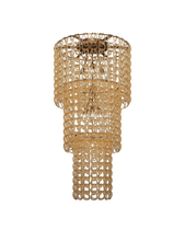 Vistosi GIOGA PL CA3 CRAM BR E26 UL - Giogali Ceiling Lamp Ca3 Crystal Amber Matt Bronze 1 E26 UL