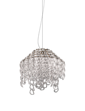 Vistosi GIOGA SP JEL CRTR BR E26 UL - Giogali Suspension Jel Crystal Transparent Matt Bronze 1 E26 UL