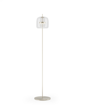 Vistosi JUBE PT P CRTR AVS L24 15 UL - Jube Floor Lamp P Crystal Transparent Matt Steel L2415 UL