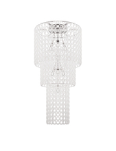 Vistosi MGIOG PL CA3 BC CR E26 UL - Minigiogali Ceiling Lamp Ca3 White Glossy Chrome E26 UL