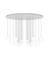 Vistosi OTO SP CHA BCRI AS G9 UL - Oto Suspension Cha White Striped Mirrored Steel G9 UL