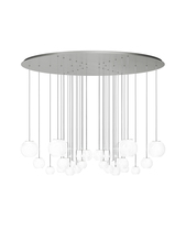 Vistosi OTO SP CHA BCRI NI G9 UL - Oto Suspension Cha White Striped Satin Nickel G9 UL