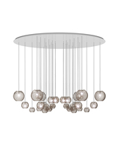 Vistosi OTO SP CHA FURI AS G9 UL - Oto Suspension Cha Smoky Striped Mirrored Steel G9 UL