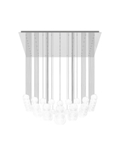 Vistosi OTO SP SUR BCRI AS G9 UL - Oto Suspension Sur White Striped Mirrored Steel G9 UL